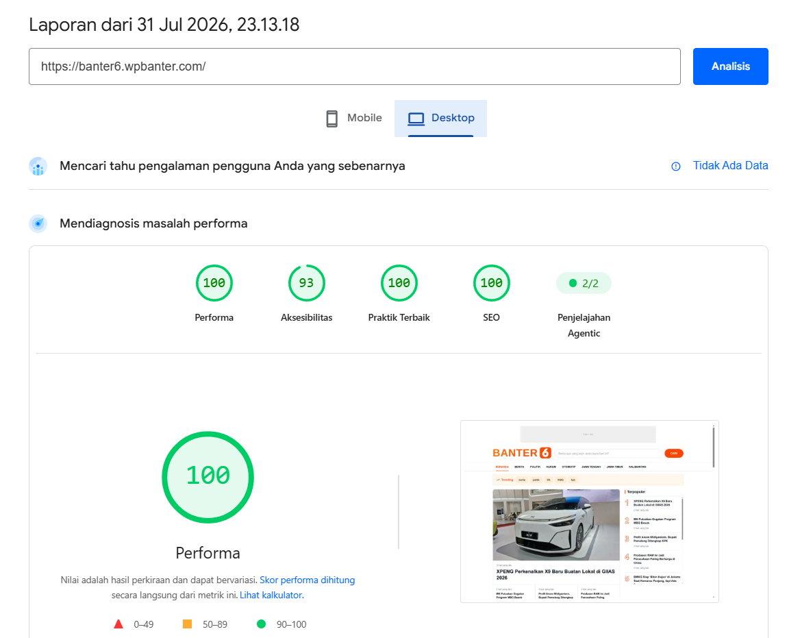 Banter6 Template WordPress Berita Mirip Liputan6.com - Preview 3