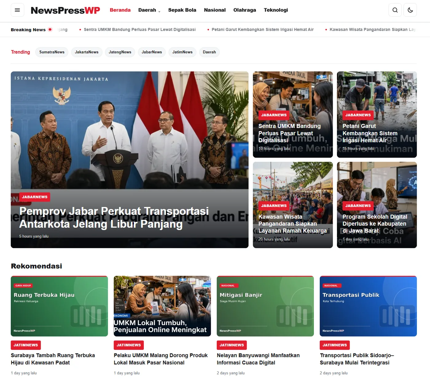 NewsPressWP - Preview Utama